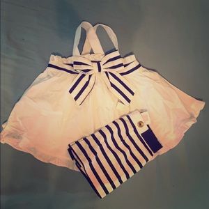 NWT Blue & White Striped Shorts & Top Set🛳⛵️